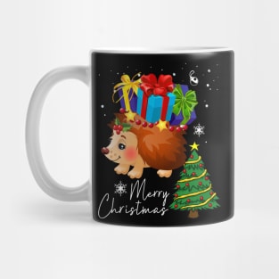 Funny Hedgehog Christmas Mug